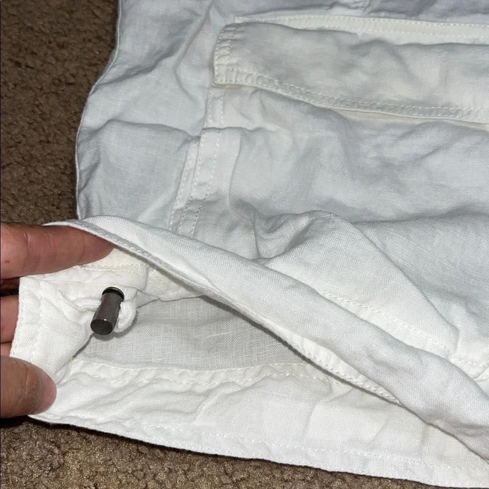 Eileen Fisher Organic Linen Short Sleeve Jacket Oversized‎ Lagenlook White 1X